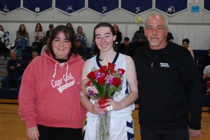 Taylor Anzivino with her mom, Christine and her dad, Fred.